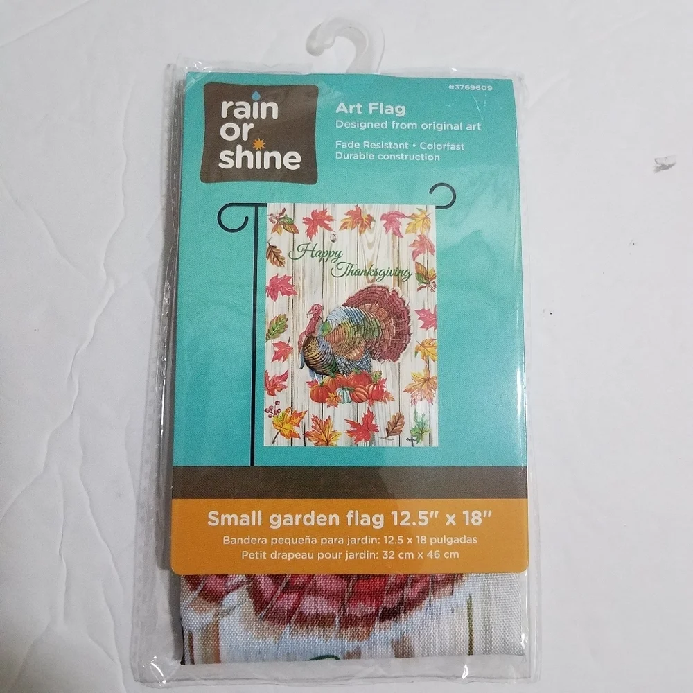 Happy Thanksgiving 12.5 x 18 Garden Flag New
